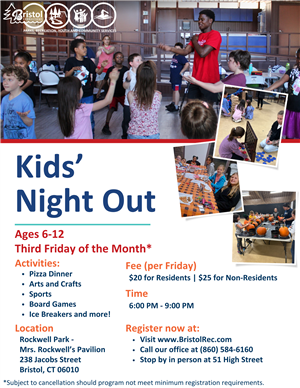 Kids' Night Out Flyer