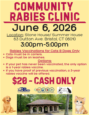 2026 Rabies Clinic Flyer