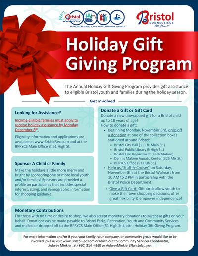 holiday gift giving flyer 2025