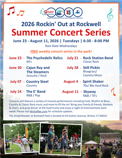 2026 Rockin Out at Rockwell Summer Concert Series
