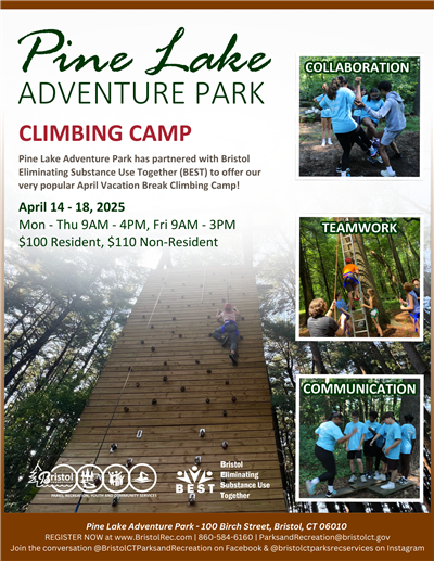 PLAP Climbing Camp Flyer