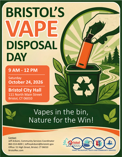 vape disposal day flyer - happening on October 24, 2026